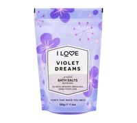 I Love Signature Violet Dreams Scented Bath Salts, with 99% Naturally Derived Ingredients, Lightly Fragranced Leaving Skin Feeling Silky & Smooth