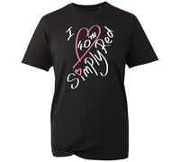 I Love Simply Pop Red T-Shirt, 40th Anniversary British Pop Band Concert Inspired Retro Music Fan Graphic Tee, Gift Unisex Top (Black, M)