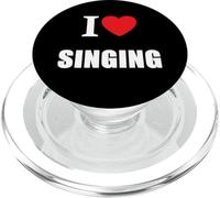 I Love Singing For Singers Vocalists Choristers Performers PopSockets PopGrip for MagSafe