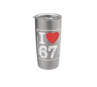 I Love Six Seven 67 Stainless Steel Insulated Tumbler