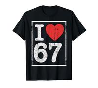 I Love Six Seven 67 Value Graphic T-Shirt