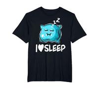 I Love Sleep Pillow Lazy People Sleeping Procrastinator T-Shirt, Men's Big and Tall, Black, 4X Tall