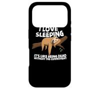I Love Sleeping Lazy Sloth taking a Nap Professional Napper Case for iPhone 17 Pro