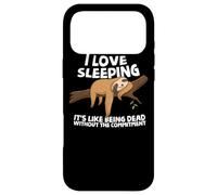 I Love Sleeping Lazy Sloth taking a Nap Professional Napper Case for iPhone 17 Pro Max