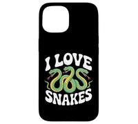 I Love Snakes Enthusiast Herpetology Case for iPhone 15