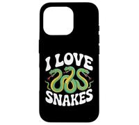 I Love Snakes Enthusiast Herpetology Case for iPhone 16 Pro