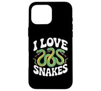 I Love Snakes Enthusiast Herpetology Case for iPhone 16 Pro Max