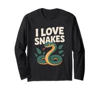 I Love Snakes Enthusiast Nature Lover Long Sleeve T-Shirt