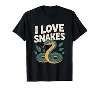 I Love Snakes Enthusiast Nature Lover T-Shirt