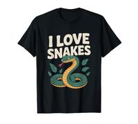 I Love Snakes Enthusiast Nature Lover Value Graphic T-Shirt