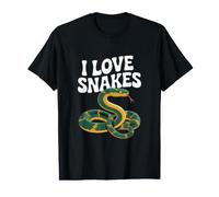 I Love Snakes Enthusiast Reptile Lover Value Graphic T-Shirt