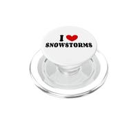 I Love Snowstorms I-love Snow Storms Snowstorm Winter Lovers PopSockets PopGrip for MagSafe
