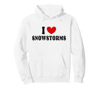 I Love Snowstorms I-love Snow Storms Snowstorm Winter Lovers Pullover Hoodie
