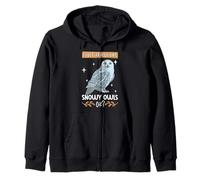 I love Snowy Owls Zip Hoodie