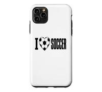 I Love Soccer Heart Soccer Ball Players and Fans Case for iPhone 11 Pro Max