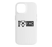 I Love Soccer Heart Soccer Ball Players and Fans Case for iPhone 14