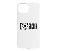 I Love Soccer Heart Soccer Ball Players and Fans Case for iPhone 15 Plus