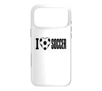 I Love Soccer Heart Soccer Ball Players and Fans Case for iPhone 17 Pro Max