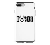 I Love Soccer Heart Soccer Ball Players and Fans Case for iPhone 7 Plus/8 Plus