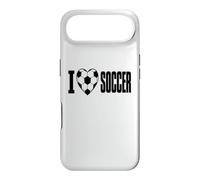 I Love Soccer Heart Soccer Ball Players and Fans Case for iPhone Air