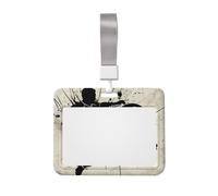 I Love Soccer Printed ID Badge Holder with Lanyard, Clear Plastic Badge Holder for Work, School, Hospital, Security - Water Resistant & Dirt Proof