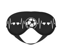 I Love Soccer Sleep Eye Mas Updated Design Light Blocking Night Eye Blinder Men Women Shift Work Travel