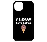 I Love Soft Serve Ice Cream Party Chocolate Ice Cream Cone Case for iPhone 13
