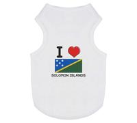 'I Love Solomon Islands' Pet Dog/Cat T-Shirt (PT00094628)