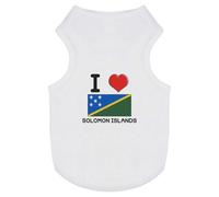 'I Love Solomon Islands' Pet Dog/Cat T-Shirt (PT00094629)
