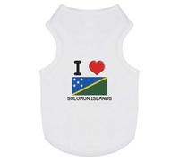'I Love Solomon Islands' Pet Dog/Cat T-Shirt (PT00094630)