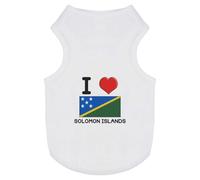 'I Love Solomon Islands' Pet Dog/Cat T-Shirt (PT00094631)