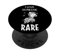 I Love Someone Rare Zebra Rare Disease Awareness Day 2022 PopSockets Adhesive PopGrip