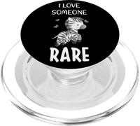I Love Someone Rare Zebra Rare Disease Awareness Day 2022 PopSockets PopGrip for MagSafe