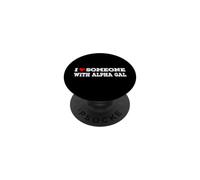 I Love Someone With Alpha Gal Support PopSockets Adhesive PopGrip
