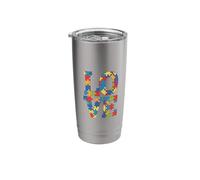 I Love Someone with Autism Awareness Mom Stainless Steel Insulated Tumbler