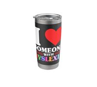 I Love Someone with Dyslexia Awareness Disability Dyslexic Stainless Steel Insulated Tumbler