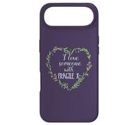 I LOVE SOMEONE WITH FRAGILE X Heart Floral Wreath Meme Case for iPhone Air