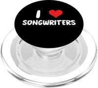 I Love Songwriters - Music Song Sing Country Rap Rock Indie PopSockets PopGrip for MagSafe