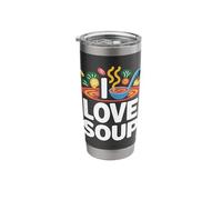 I Love Soup Fun Playful Kitchen Design Stainless Steel Insulated Tumbler