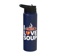 I Love Soup Heartwarming Comfort Design Stainless Steel Insulated Water Bottle