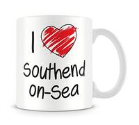 I Love Southend-On-Sea Personalised Mug - Add Photo - Customised Cup Gift