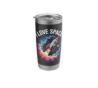 I Love Space Rocket Cosmic Adventure Stainless Steel Insulated Tumbler
