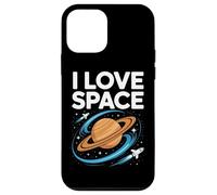 I Love Space Saturn Rockets Cosmic Orbit Case for iPhone 12 mini