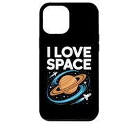 I Love Space Saturn Rockets Cosmic Orbit Case for iPhone 12 Pro Max