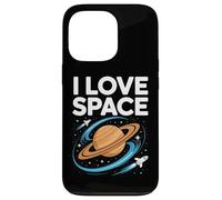 I Love Space Saturn Rockets Cosmic Orbit Case for iPhone 13 Pro