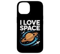I Love Space Saturn Rockets Cosmic Orbit Case for iPhone 14