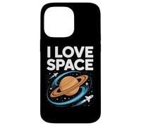 I Love Space Saturn Rockets Cosmic Orbit Case for iPhone 14 Pro Max