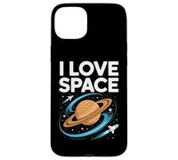 I Love Space Saturn Rockets Cosmic Orbit Case for iPhone 15 Plus
