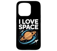 I Love Space Saturn Rockets Cosmic Orbit Case for iPhone 15 Pro