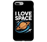 I Love Space Saturn Rockets Cosmic Orbit Case for iPhone 7 Plus/8 Plus